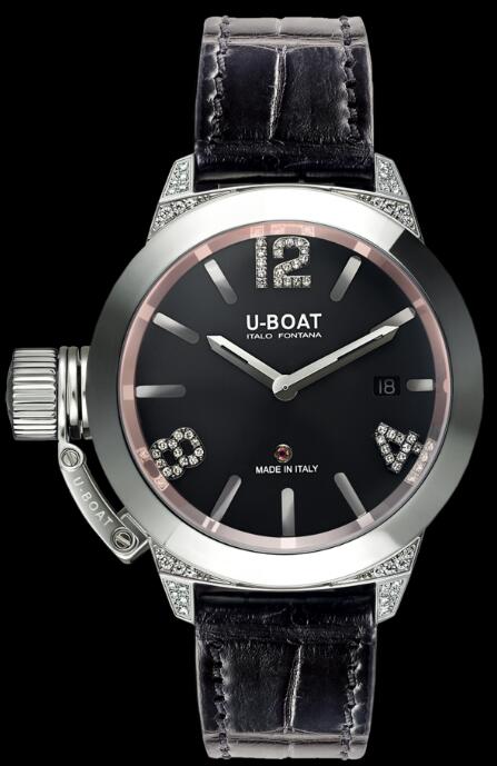 U-BOAT CLASSICO 40 SS WHITE DIAMONDS 6950 Replica Watch